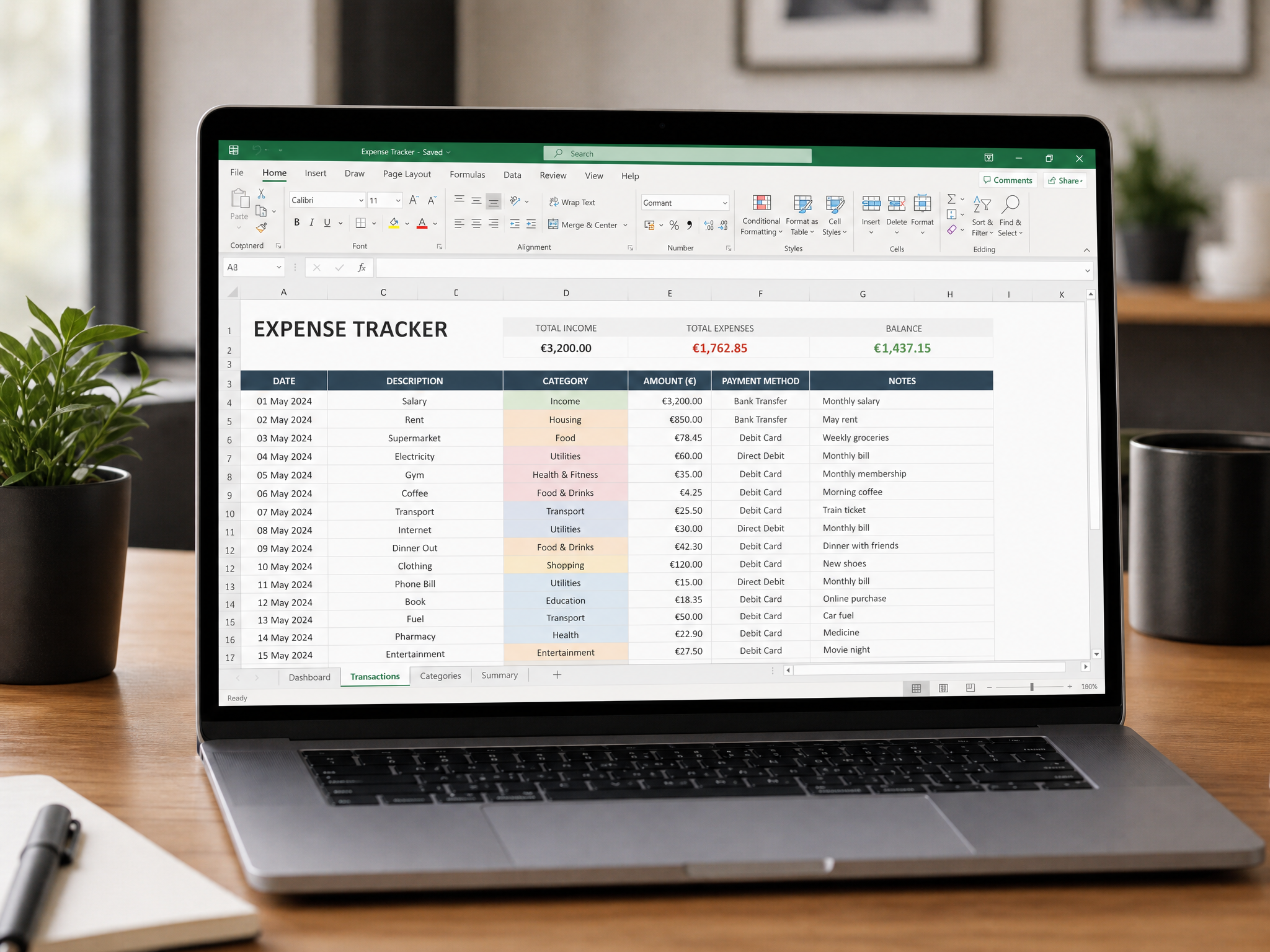 Zakelijke Onkosten Tracker
