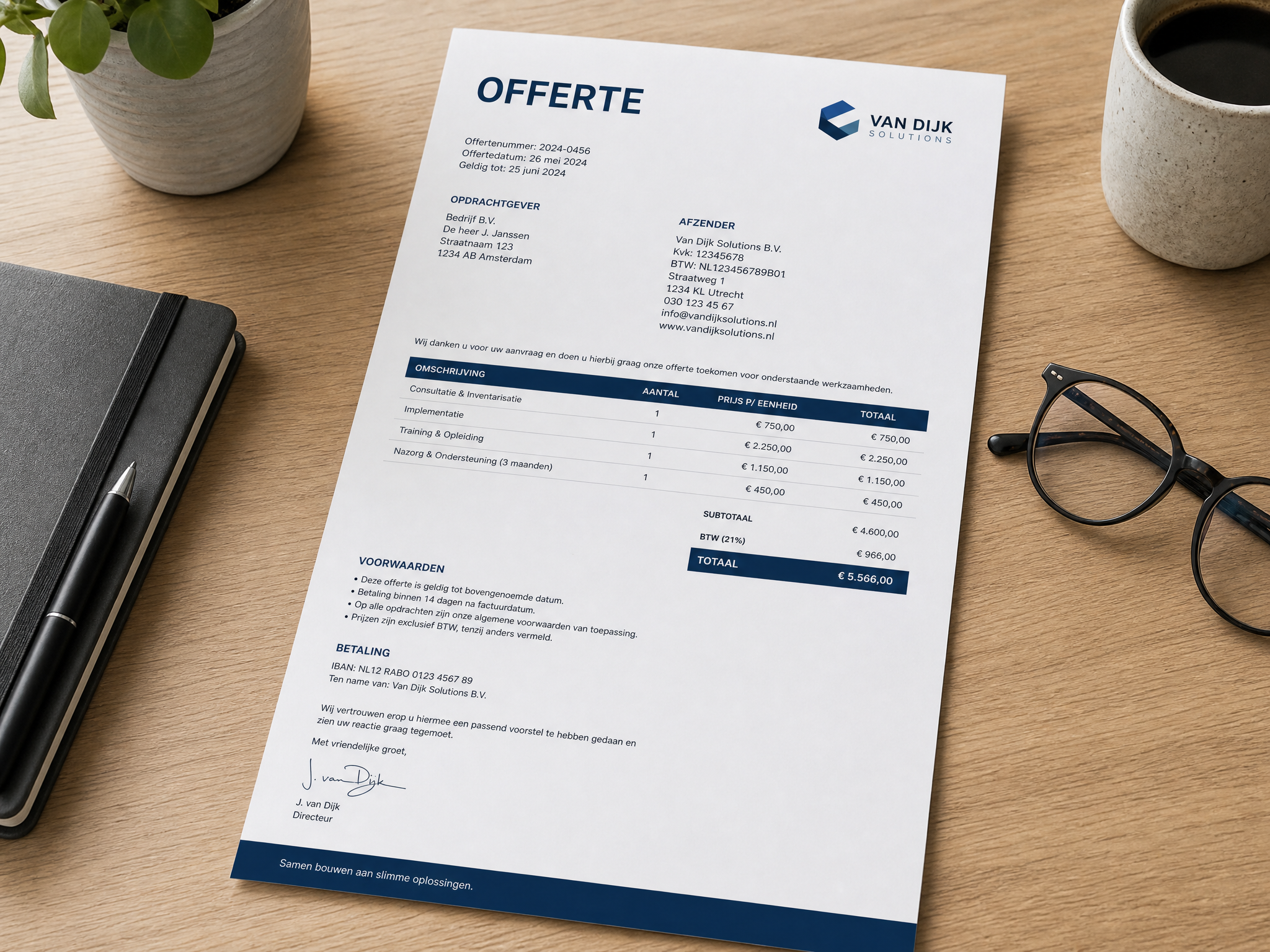 Professionele Offerte Template